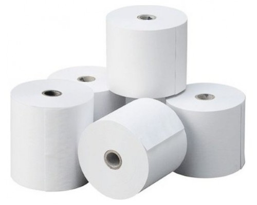 PAPEL TERMICO ROLLO 80X80X12 MM - PAQUETE DE 6 ROLLOS