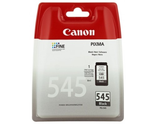 CANON CARTUCHO PG545 NEGRO 8ML 180 PAGINAS