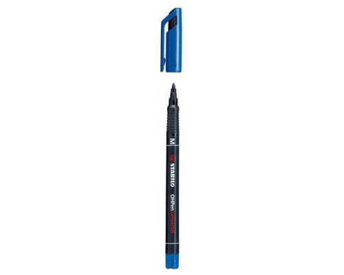 MARCADOR PERMANENTE PUNTA MEDIA OHPEN UNIVERSAL 1MM. AZUL STABILO 843/41 (MIN10) (Espera 4 dias)