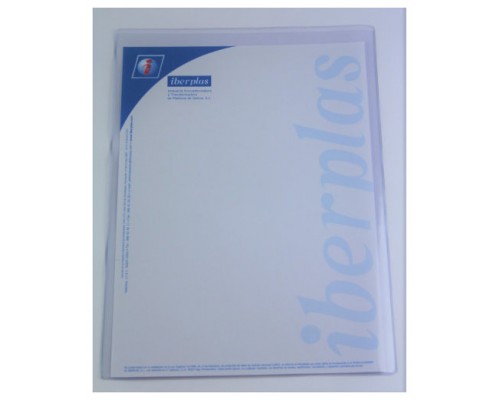 CAJA 50 FUNDAS FORMATO FOLIO "U" PORTADOCUMENTOS  PVC CRISTAL 150 MICRAS IBERPLAS 84Q50 (Espera 4 dias)