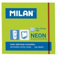 MILAN BLOC NOTAS ADHESIVAS 100 HOJAS 76X76MM VERDE