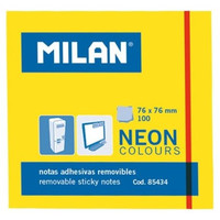 MILAN BLOC NOTAS ADHESIVAS 100 HOJAS 76X76MM AMARILLO-2000 MILAN BLOC NOTAS ADHESIVAS 100 HOJAS 76X76MM AMARILLO