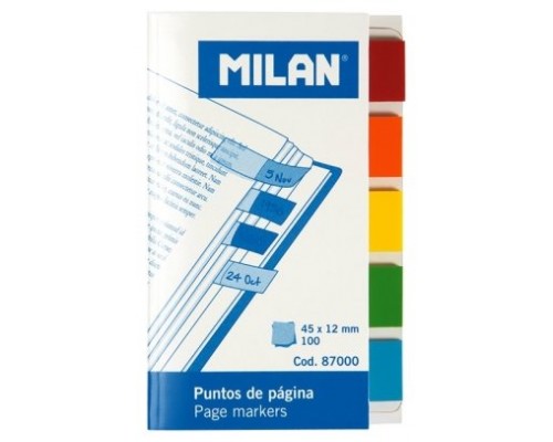 Puntos de pagina de plastico removibles. Parte