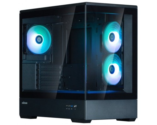 CAJA ZALMAN P30 V2 MATX 3 X VENT 120MM ARGB 2XUSB 3.0 NEGRO S/N FUENTE