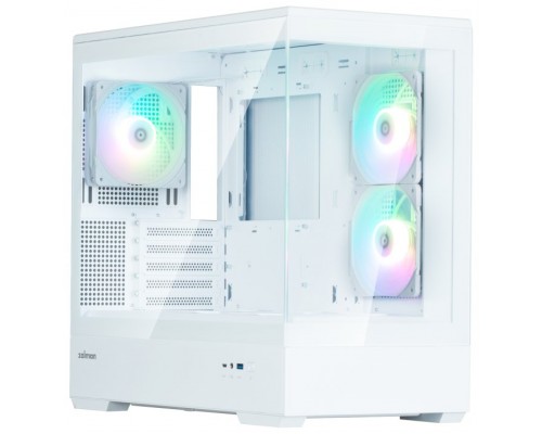 CAJA ZALMAN P30 V2 MATX 3 X VENT 120MM ARGB 2XUSB 3.0 BLANCO S/N FUENTE