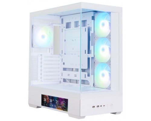 CAJA ZALMAN P40 DS ATX 4 XVENT 120MM ARGB 2XUSB 3.0 BLANCO S/N FUENTE