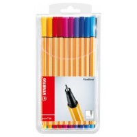 ESTUCHE 20 ROTULADORES PUNTA FINA 0,4MM. POINT 88 COLORES SURTIDOS STABILO 8820 (Espera 4 dias)