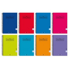 CUADERNO TAPA CARTON FORRADA EXTRADURA UNICLASIC FOLIO 80 HOJAS 90GR. 4X4 COLORES SURTIDOS PAPYRUS 88443099 (MIN5) (Espera 4 dias)