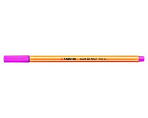 ROTULADOR PUNTA FINA POINT 88 0.4MM ROSA NEON STABILO 88/056 (MIN10) (Espera 4 dias)