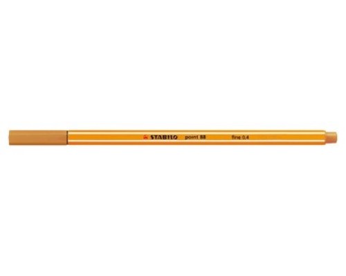 ROTULADOR PUNTA FINA POINT 88 0.4MM OCRE OSCURO STABILO 88/89 (MIN10) (Espera 4 dias)