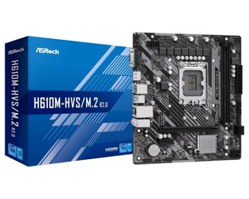 PB S1700 ASROCK H610M-HVS 2DDR4 SATA PCIE HDMI DVI DP