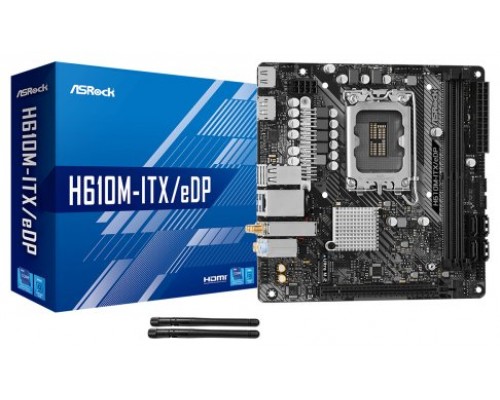 Asrock H610M-ITX/EDP. Fabricante de procesador: Intel,