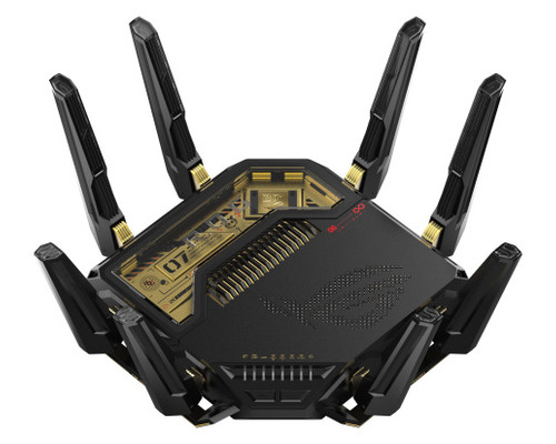ASUS ROG Rapture GT-BE98 router inal&aacute;mbrico 10 Gigabit Ethernet Quad-band (2.4 GHz / 5 GHz-1 / 5 GHz-2 / 6 GHz) Negro (Espera 4 dias)