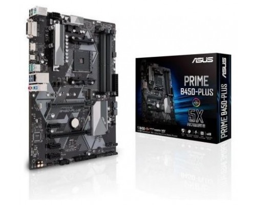 ASUS PRIME B450-PLUS AMD B450 Zócalo AM4 ATX (Espera 4 dias)
