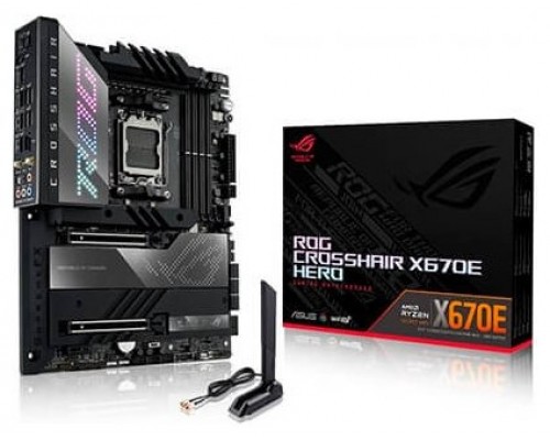 ASUS ROG CROSSHAIR X670E HERO AMD X670 Socket AM5 ATX (Espera 4 dias)