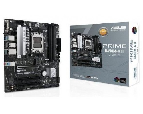 ASUS PRIME B650M-A II-CSM AMD B650 Zócalo AM5 micro ATX (Espera 4 dias)