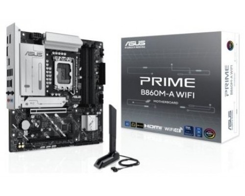 ASUS PRIME B860M-A WIFI Intel B860 LGA 1851 (Socket V1) micro ATX (Espera 4 dias)