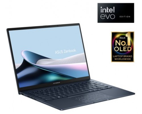 ASUS Zenbook 14 OLED UX3405MA-PZ080W - Ordenador Portátil 14" WQXGA+ 120Hz (Intel Core Ultra 7 155H, 16GB RAM, 512GB SSD, Arc Graphics, Windows 11 Home) Azul Ponder - Teclado QWERTY español (Espera 4 dias)