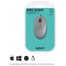 LOGITECH Raton M110 gris con cable USB, 3 botones, Silencioso