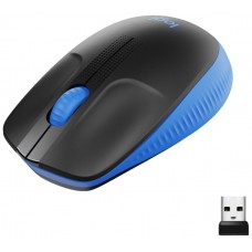 RATON LOGITECH M190 INALAMBRICO NEGRO/AZUL (Espera 4 dias)