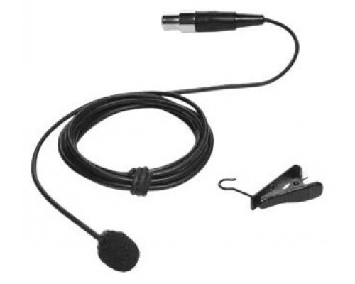 CLEARONE LAVALIER, CARDIOID, BLACK COLOR MICROPHONE FOR WIRELESS BELTPACK TRANSMITTER (910-6004-040) (Espera 4 dias)