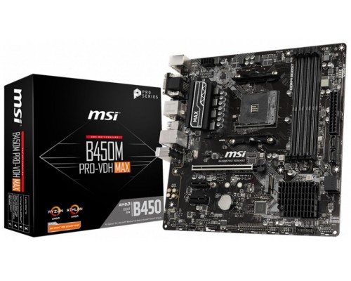 MSI Placa Base B450M PRO-VDH MAX AM4