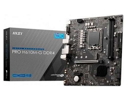 MSI PRO H610M-G WIFI DDR4 placa base Intel H610 LGA 1700 micro ATX (Espera 4 dias)