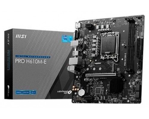 MSI Placa Base PRO H610M-E DDR5 mATX 1700