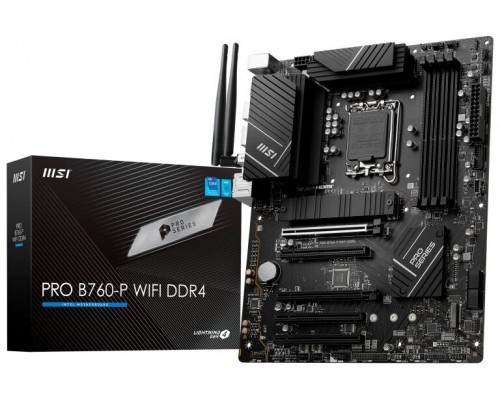 PLACA MSI PRO B760-P WIFI DDR4,INTEL,1700,B760,4DDR4,WIFI,MATX (Espera 4 dias)