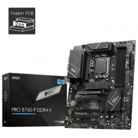 PLACA MSI PRO B760-P DDR4 II,INTEL,1700,B760,4DDR4,128GB,HDMI+DP,4SATA+2M.2,4USB 3.2+2USB-C,2.5GB,ATX (Espera 4 dias)