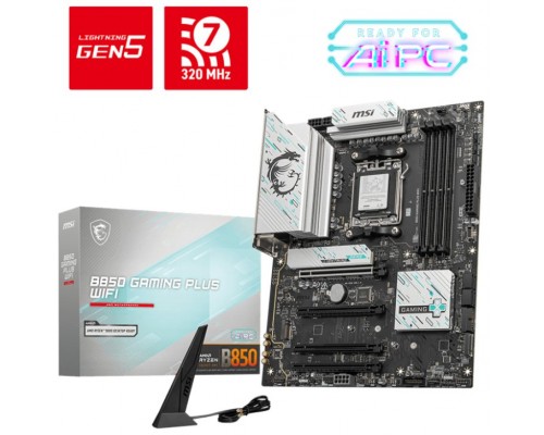 MSI Placa Base B850 GAMING PLUS WIFI ATX AM5