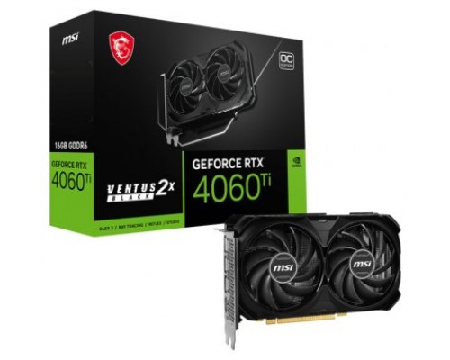 MSI VGA NVIDIA RTX 4060 Ti VENTUS 2X BLACK 16G OC