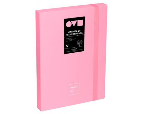 CAJA DE PROYECTOS 3CM EN POLYFOAM UNEQUAL MINIMAL ROSA GRAFOPLAS 91271053 (Espera 4 dias)