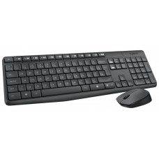 COMBO TECLADO RATON LOGITECH MK235 RF INALAMBRICO GRIS PORTUGUES
