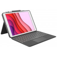 LOGITECH Funda con Teclado Combo Touch para Tablets Apple Ipad 7ª/ 8ª/ 9ª Generación 10.2" Gris