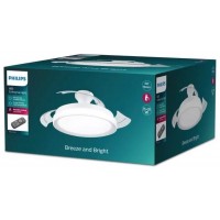 PHILIPS Ventilador Bliss Blanco 35+28 W con luz LED