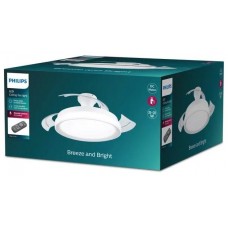 PHILIPS Ventilador Bliss Blanco 35+28 W con luz LED