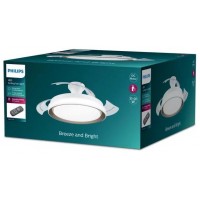 PHILIPS Ventilador Bliss Dorado 35+28 W con luz LED