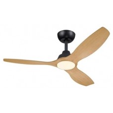 PHILIPS Ventilador Olas Negro/Madera 32 W (ventilador) +24 W (luz)