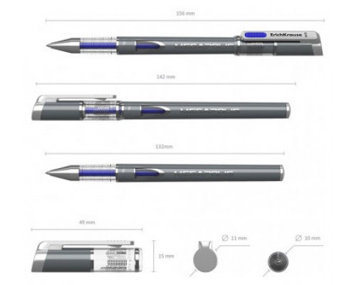 BOLÍGRAFO DE GEL MEGAPOLIS GEL, TINTA COLOR: AZUL ERICH KRAUSE 92 (MIN12) (Espera 4 dias)