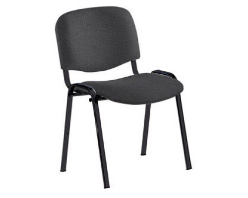 SILLA CONFIDENTE ECONÓMICA ESTRUCTURA DE TUBO METÁLICO RESPALDO Y ASIENTO TAPIZADOS COLOR NEGRO ROCADA 965/4 (Espera 4 dias)