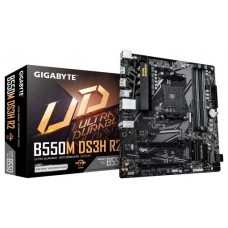 GIGABYTE B550M DS3H R2 Placa base - Procesadores AMD Ryzen 5000, VRM de 5+3 fases, hasta 4733 MHz DDR4 (O.C.), 1x M.2 PCIe 4.0 + 1x M.2 PCIe 3.0, LAN 1 GbE, USB 3.2 Gen 1 (Espera 4 dias)