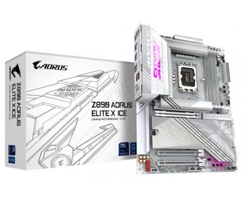 PLACA GIGABYTE Z890 A ELITE X ICE,INTEL,1851,Z890,4DDR5 (Espera 4 dias)