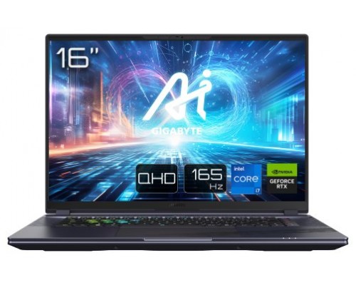 GIGABYTE AORUS 16X 9KG-43ESC94SD ordenador portatil Intel® Core™ i7 i7-13650HX Portátil 40,6 cm (16") WQXGA 16 GB DDR5-SDRAM 1 TB SSD NVIDIA GeForce RTX 4060 Wi-Fi 7 (802.11be) FreeDOS Gris (Espera 4 dias)
