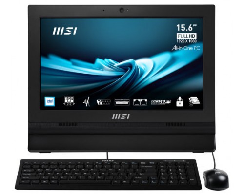 MSI Pro AP162T ADL-042XEU All-in-One PC Intel® N N100 39,6 cm (15.6") 1920 x 1080 Pixeles Pantalla táctil PC todo en uno 8 GB DDR4-SDRAM 256 GB SSD Wi-Fi 6E (802.11ax) Negro (Espera 4 dias)-10529 MSI Pro AP162T ADL-042XEU All-in-One PC Intel® N N100 39,6 cm (15.6") 1920 x 1080 Pixeles Pantalla táctil PC todo en uno 8 GB DDR4-SDRAM 256 GB SSD Wi-Fi 6E (802.11ax) Negro (Espera 4 dias)