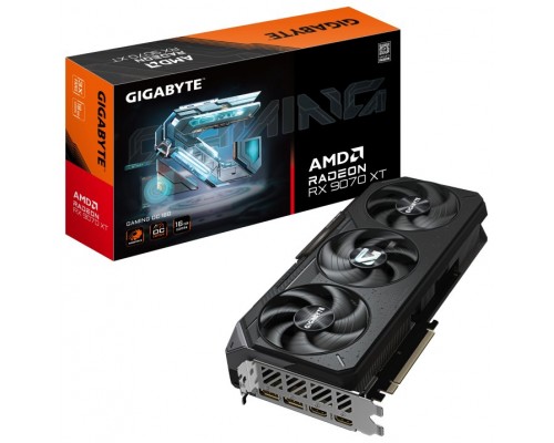 VGA GIGABYTE GV-R9070XTGAMING OC-16GD,AMD,RX9070XT,16GB,GDDR6,256BIT,2HDMI+2DP,WINDFORCE (3 VENTILADORES) (Espera 4 dias)