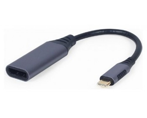 ADAPTADOR GEMBIRD USB TIPO C A DISPLAYPORT MACHO, GRIS ESPACIAL