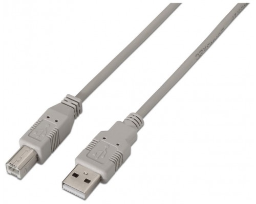 AISENS - CABLE USB 2.0 IMPRESORA, TIPO A/M-B/M, BEIGE, 4.5M