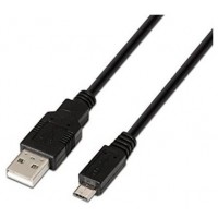 AISENS - CABLE USB 2.0, TIPO A/M-MINI B/M, NEGRO, 1.8M
