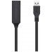 AISENS CABLE USB 3.0 PROLONGADOR CON AMPLIFICADOR Y ALIM., TIPO A/M-A/H, NEGRO, 15M CABLE USB